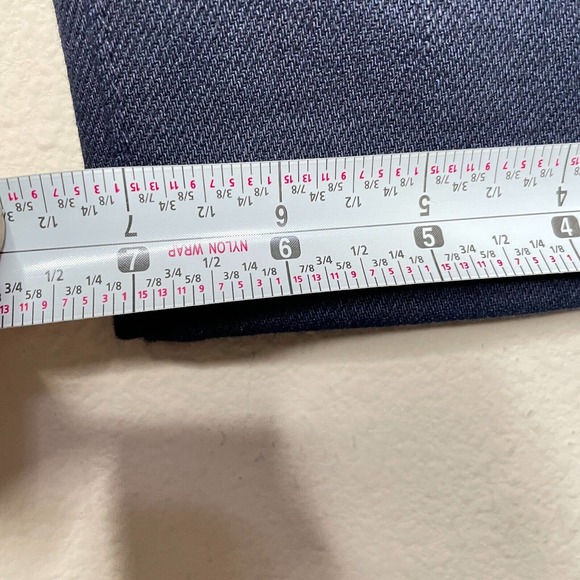 Kato By Hiroshi 32 Mens Blue Regular Fit Flat Front Low Rise Chino Pants - Picture 12 of 12